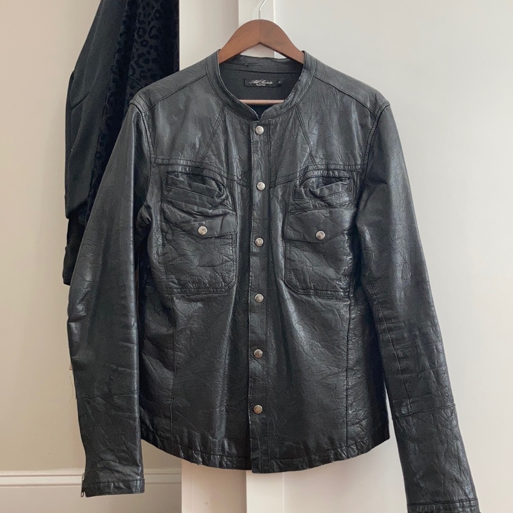 All Saints Monster Leather jacket AW07